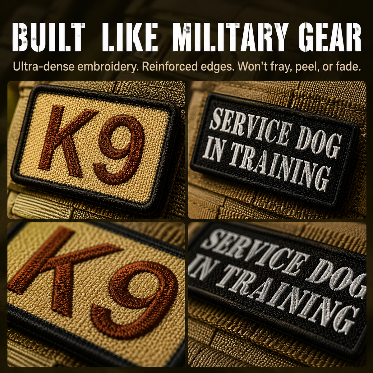 Steadfast™ Pet Tactical Harness — Military-Style Dog Vest for Large Breeds