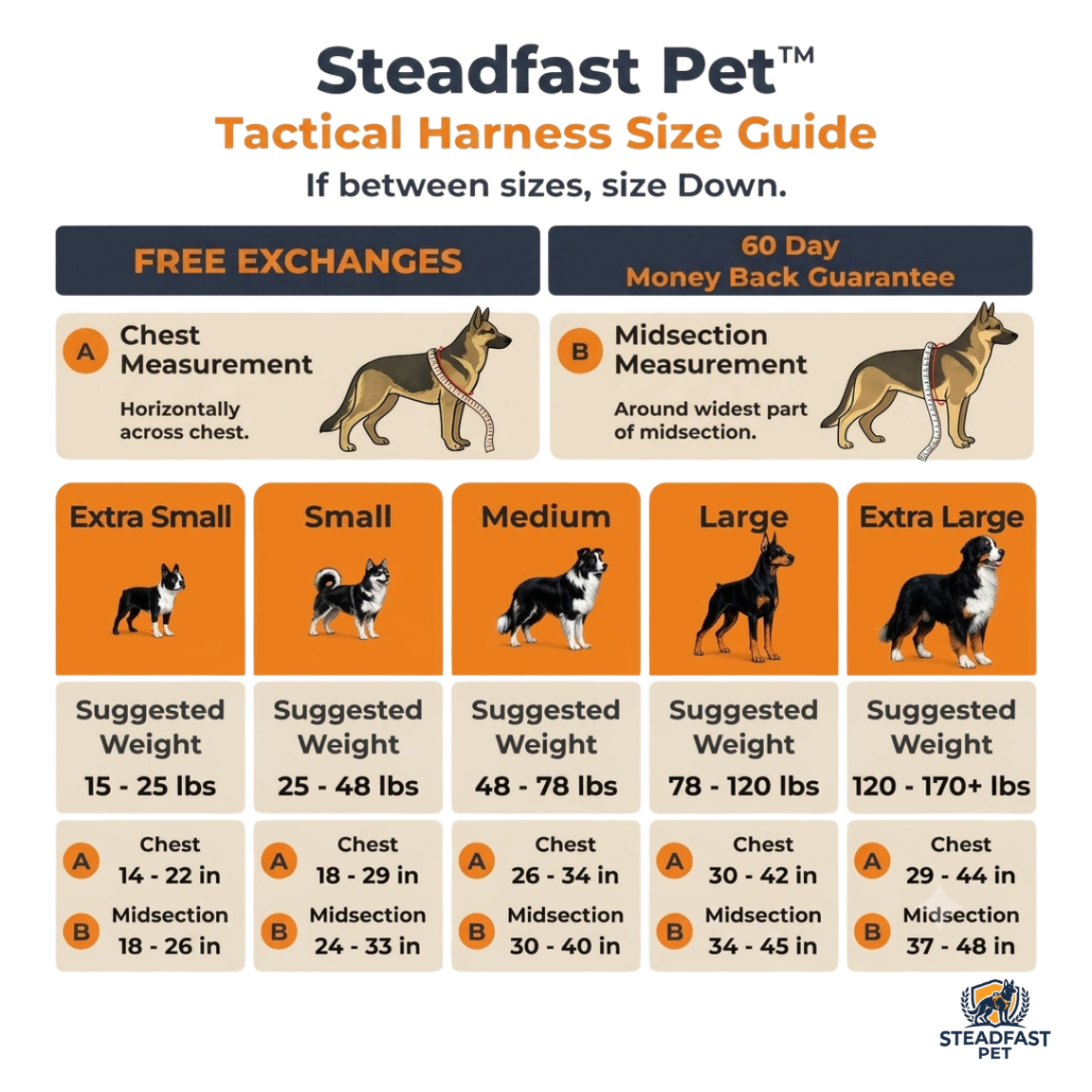 Steadfast™ Military Style Anti-Snatch Pet Leash with Handle