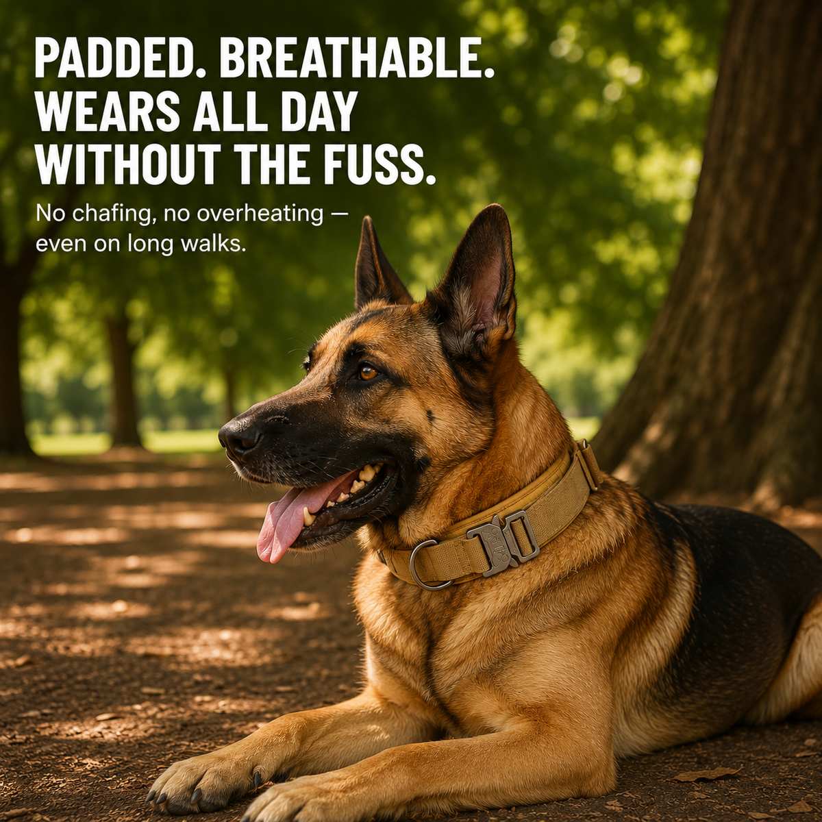 Steadfast™ Pet Tactical Collar with Control Handle — Heavy-Duty Collar for Large Dogs