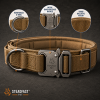 Steadfast™ Pet Tactical Collar with Control Handle — Heavy-Duty Collar for Large Dogs