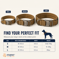 Steadfast™ Pet Tactical Collar with Control Handle — Heavy-Duty Collar for Large Dogs